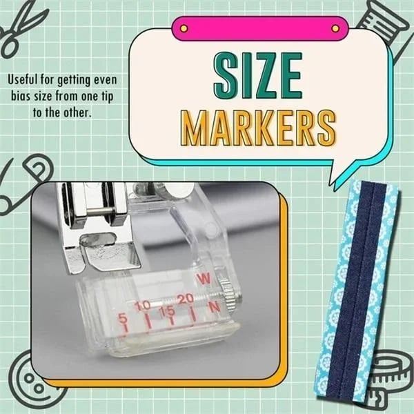 Imsgurus🔥Adjustable Bias Tape Binding Foot