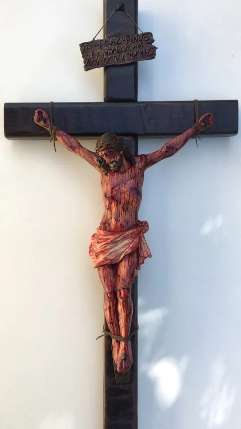 Imsgurus🔥Handmade - Realistic Crucifix Christ