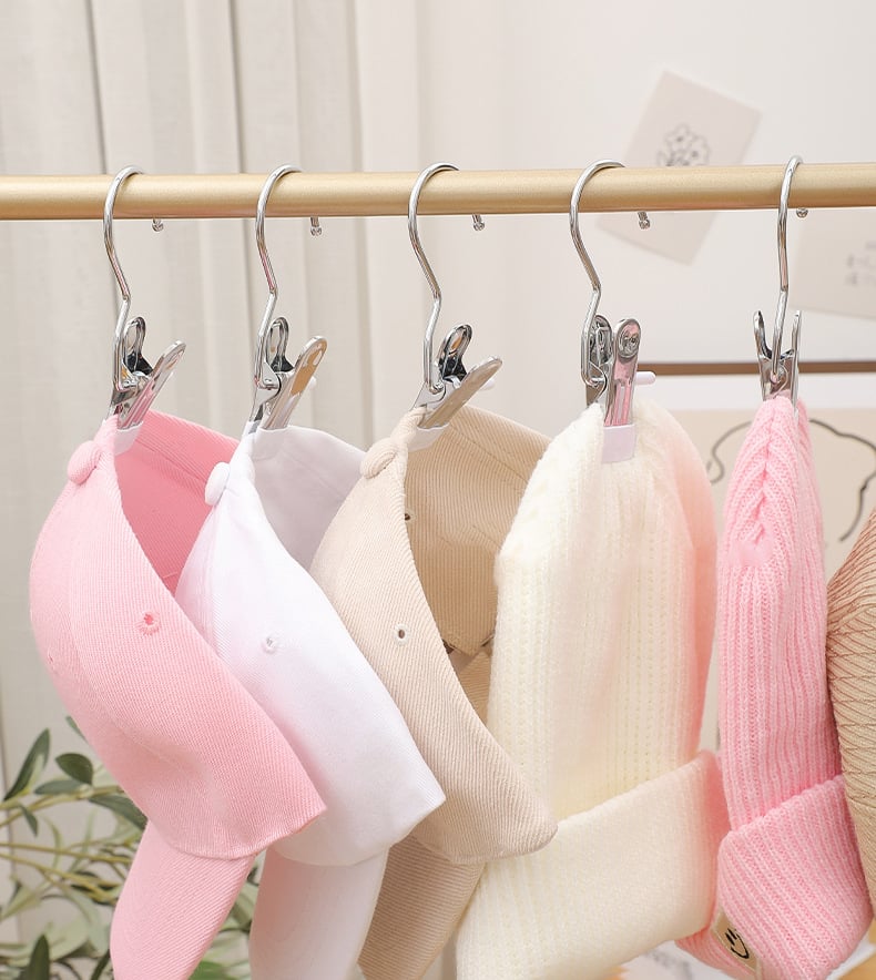 Imsgurus🔥Anti-rust Clip Space-saving Clothespin Hat Pants Storage Hanging Travel Hook