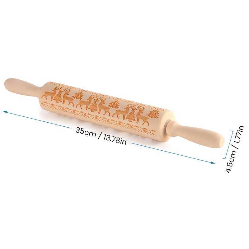 Imsgurus🔥Christmas Wooden Rolling Pins
