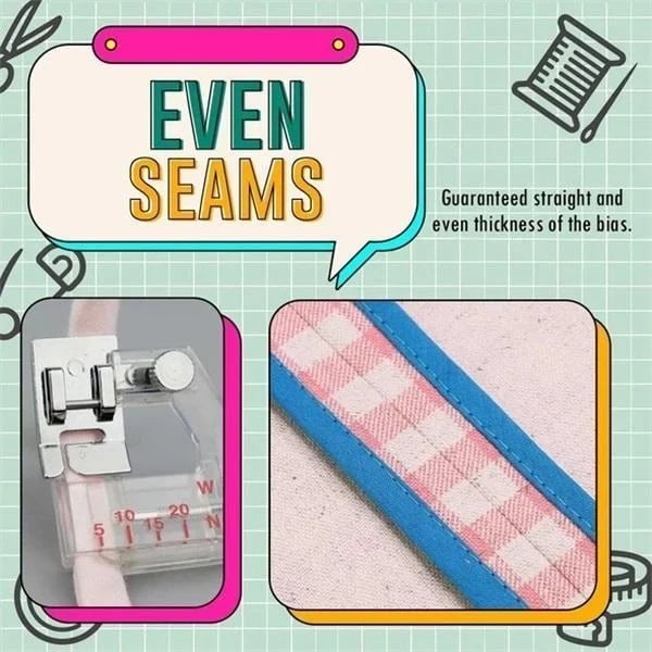 Imsgurus🔥Adjustable Bias Tape Binding Foot