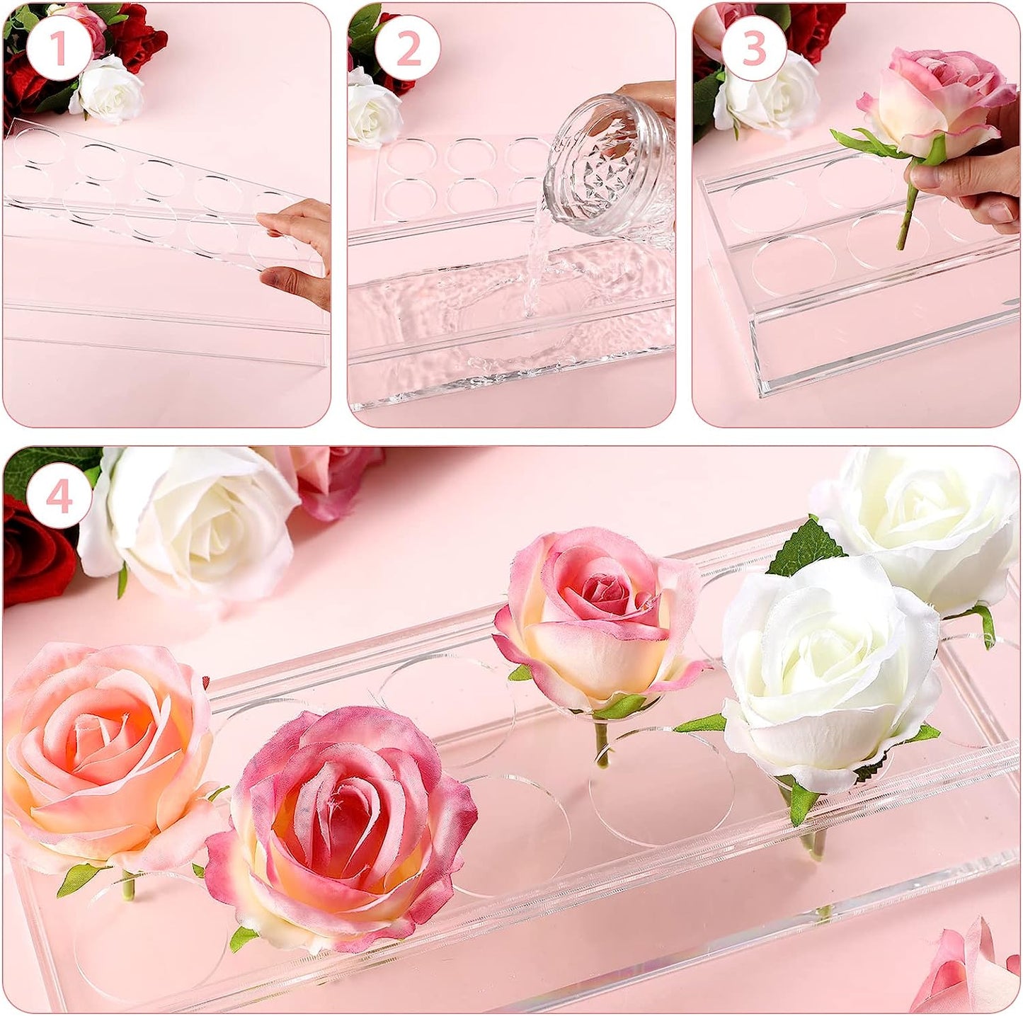 Imsgurus🔥Rectangular Acrylic Flower Box/Flower Vase
