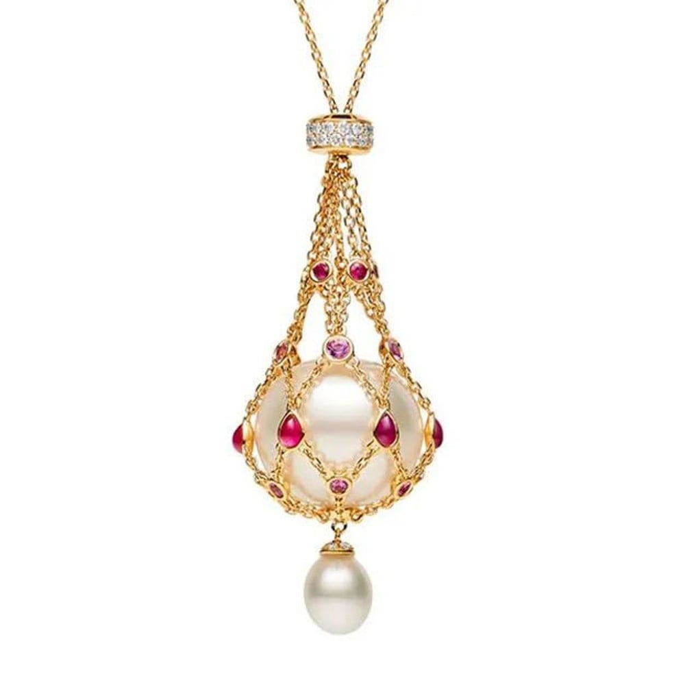 Imsgurus💓Pearl & Gemstone Lavalier Pendant