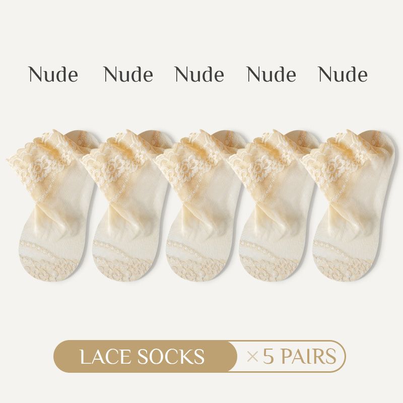 Summer Anti-slip Breathable Lace Socks