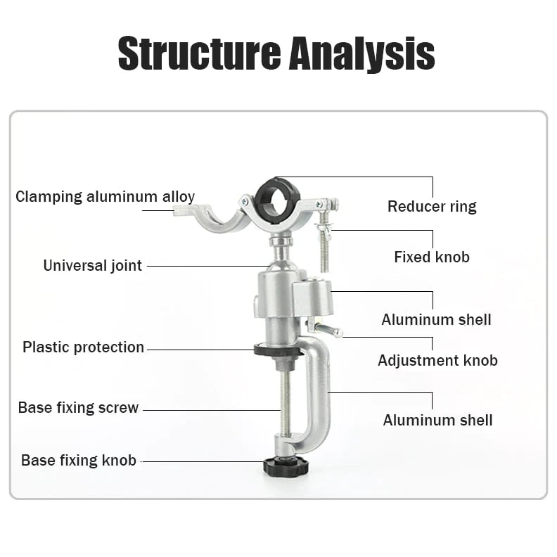 Imsgurus🔥Flexible rotating electric grinder and electric drill universal rotating fixed bracket