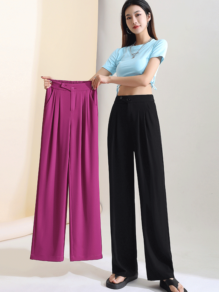 Imsgurus💓Figure-flattering versatile high-waisted wide leg trousers