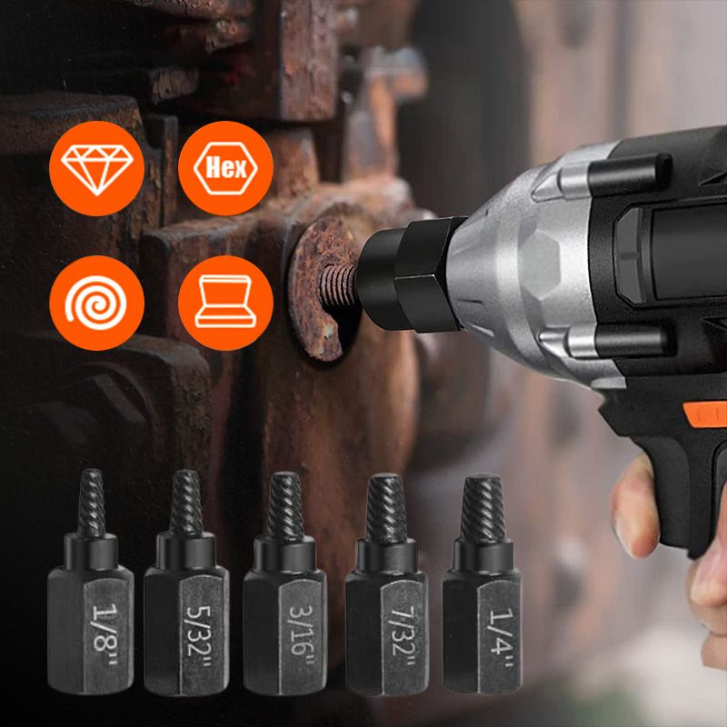 Imsgurus🔥5pcs Screw and Bolt Extractor Set
