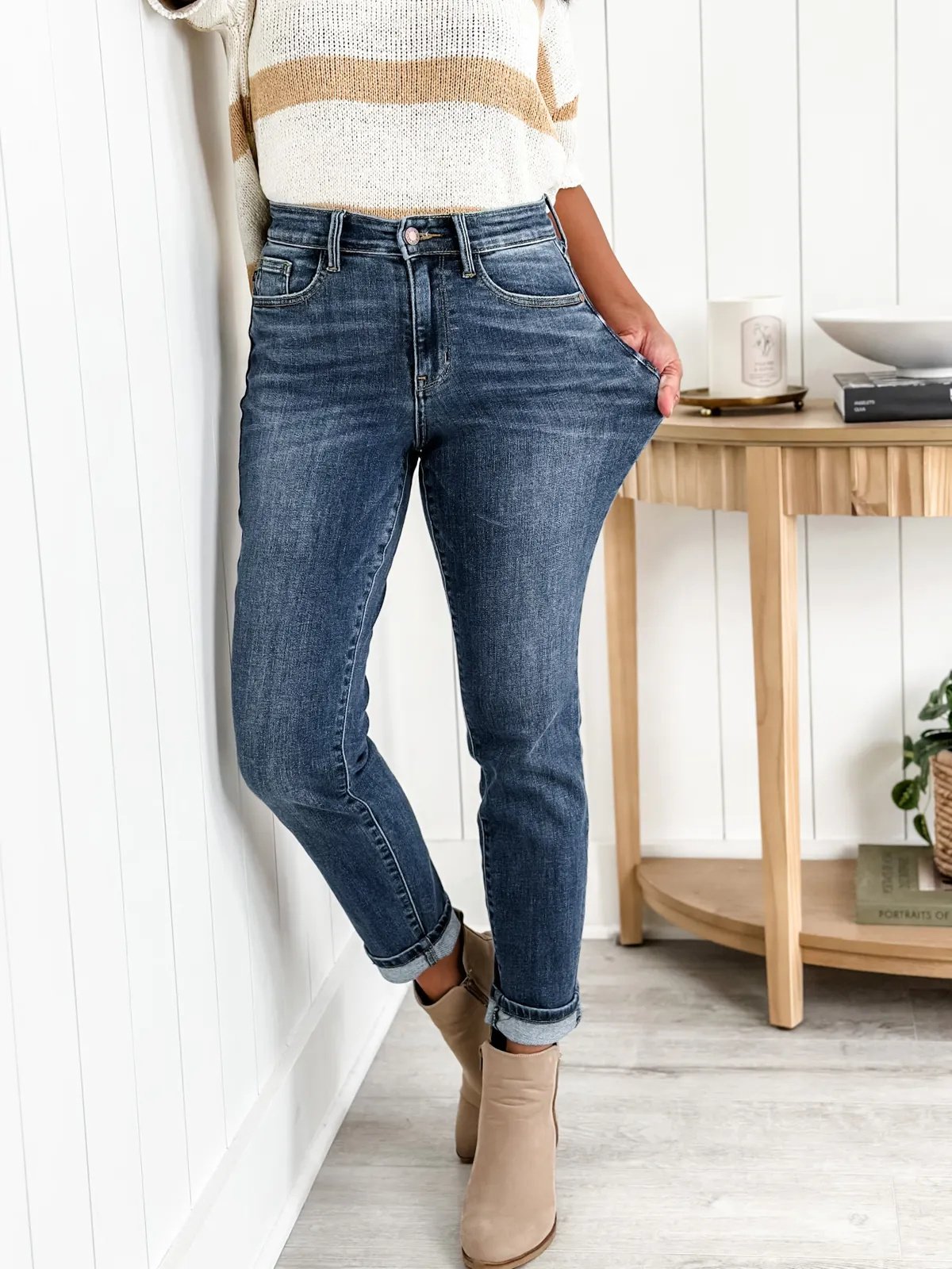Imsgurus💓Tummy Control Bootcut Jeans