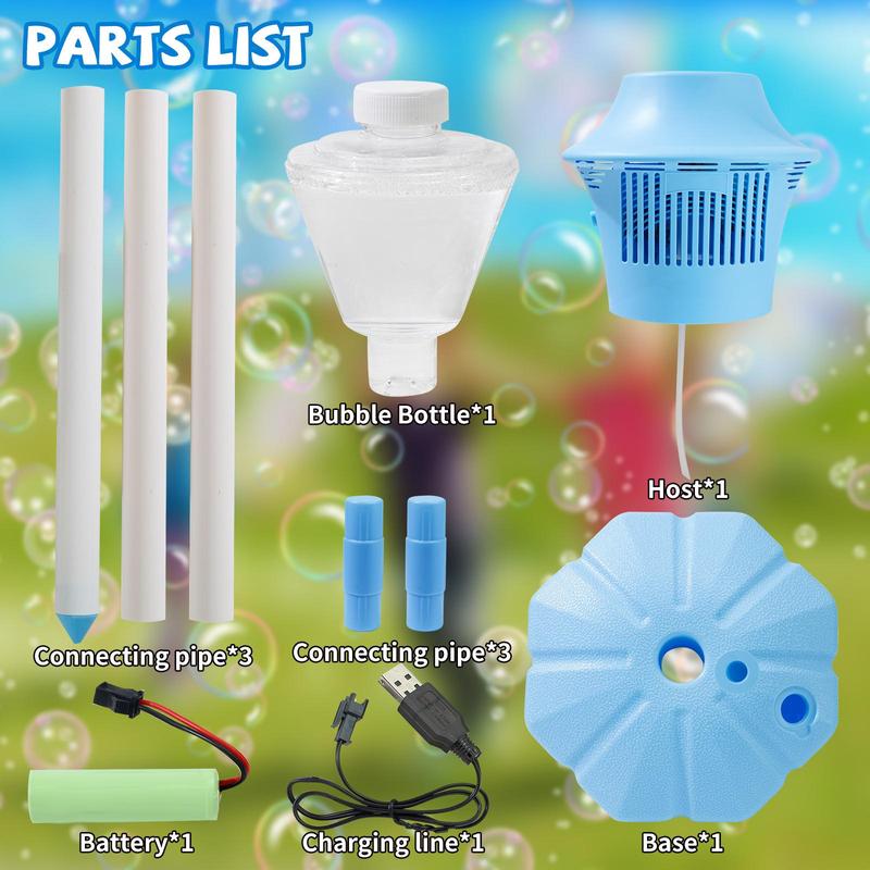 outdoor adjustable height vertical bubble machines