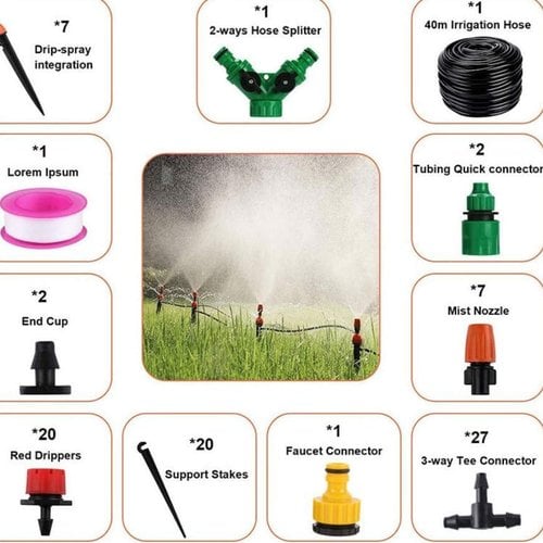 Imsgurus🔥Mist Cooling Automatic Irrigation System