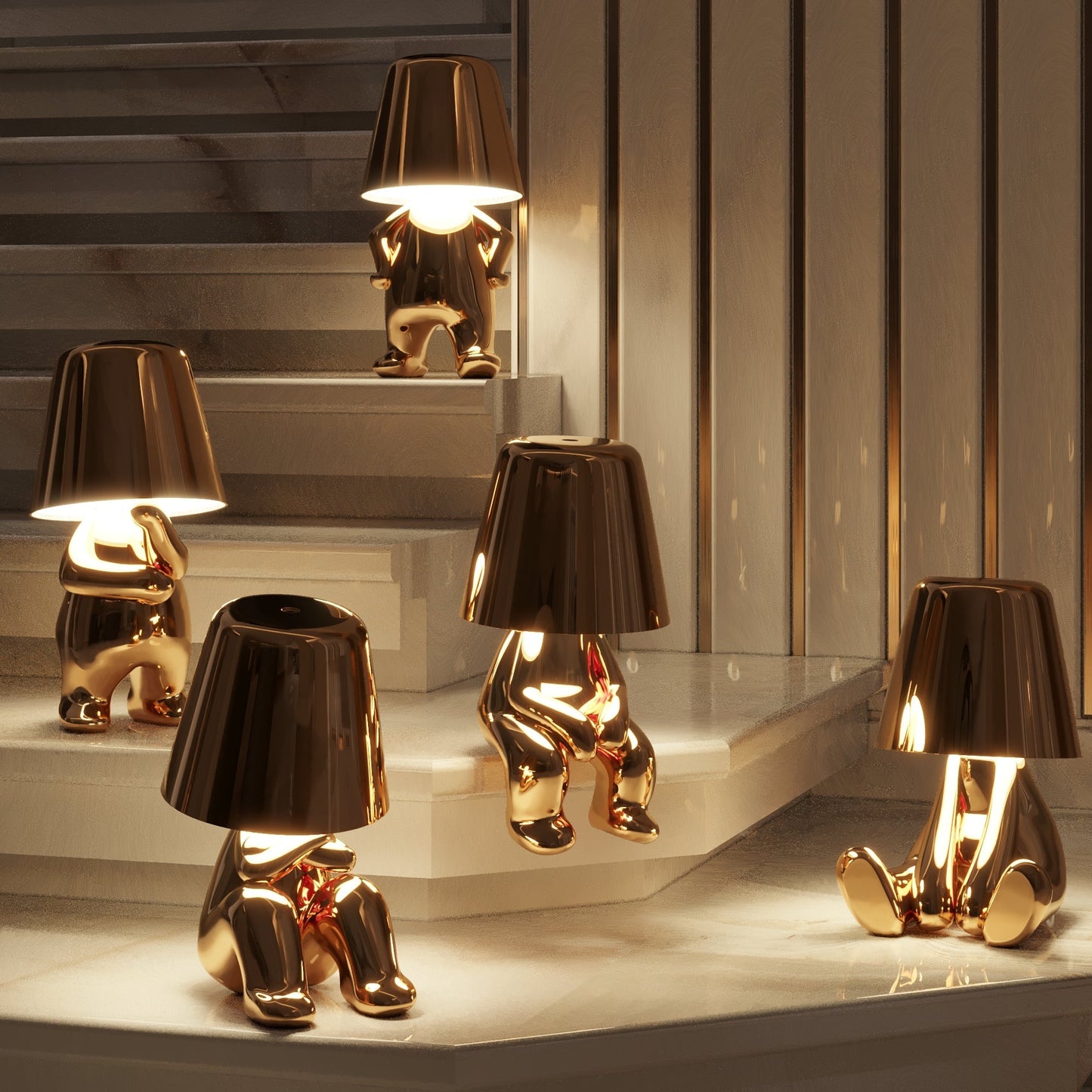 Imsgurus🔥5 Brothers Gold - Cordless Lamp Collection