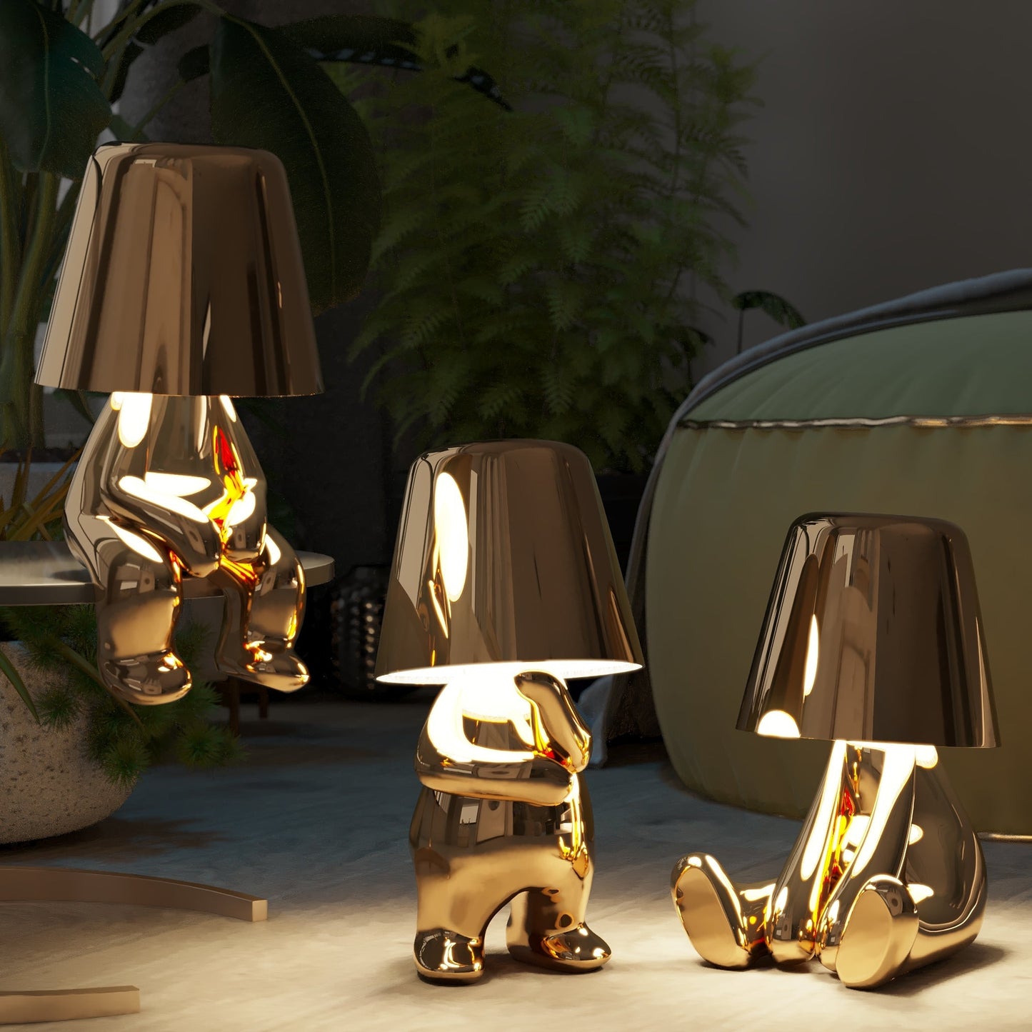 Imsgurus🔥5 Brothers Gold - Cordless Lamp Collection