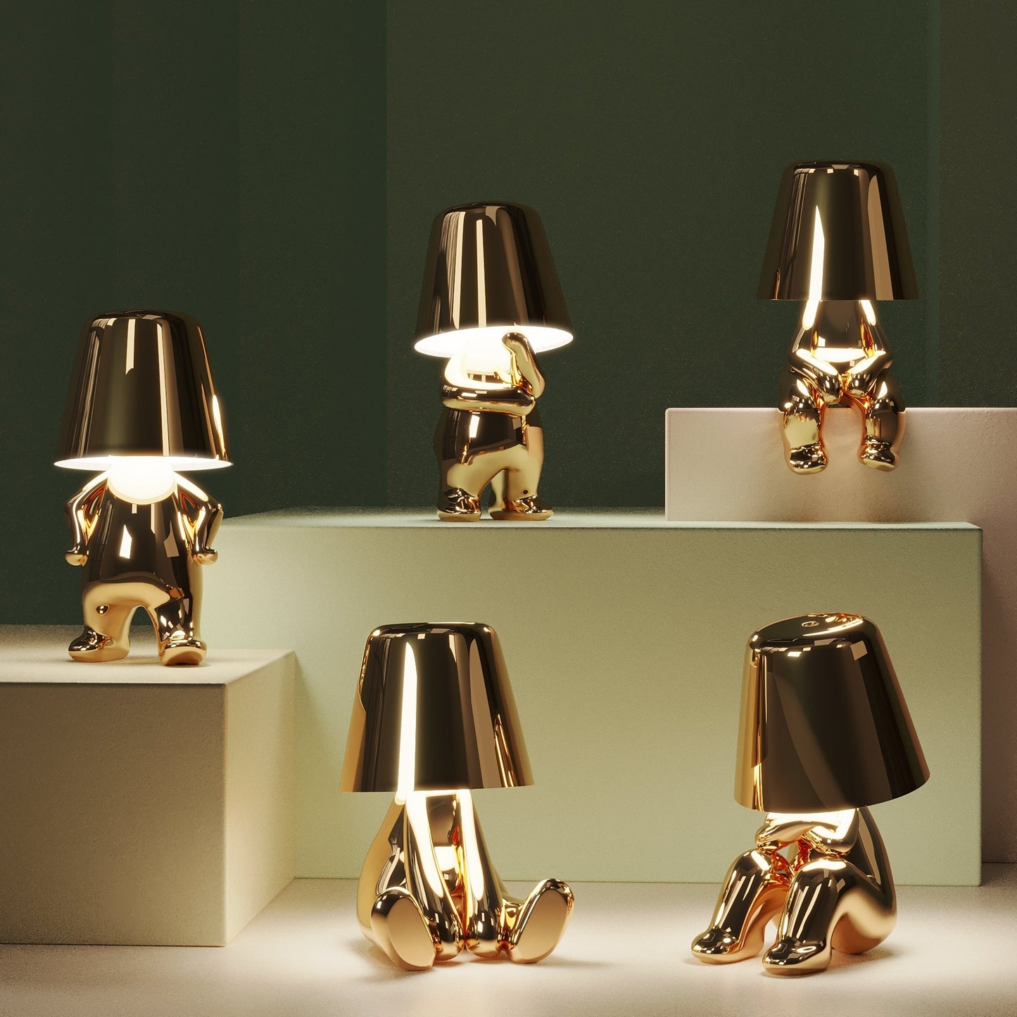 Imsgurus🔥5 Brothers Gold - Cordless Lamp Collection