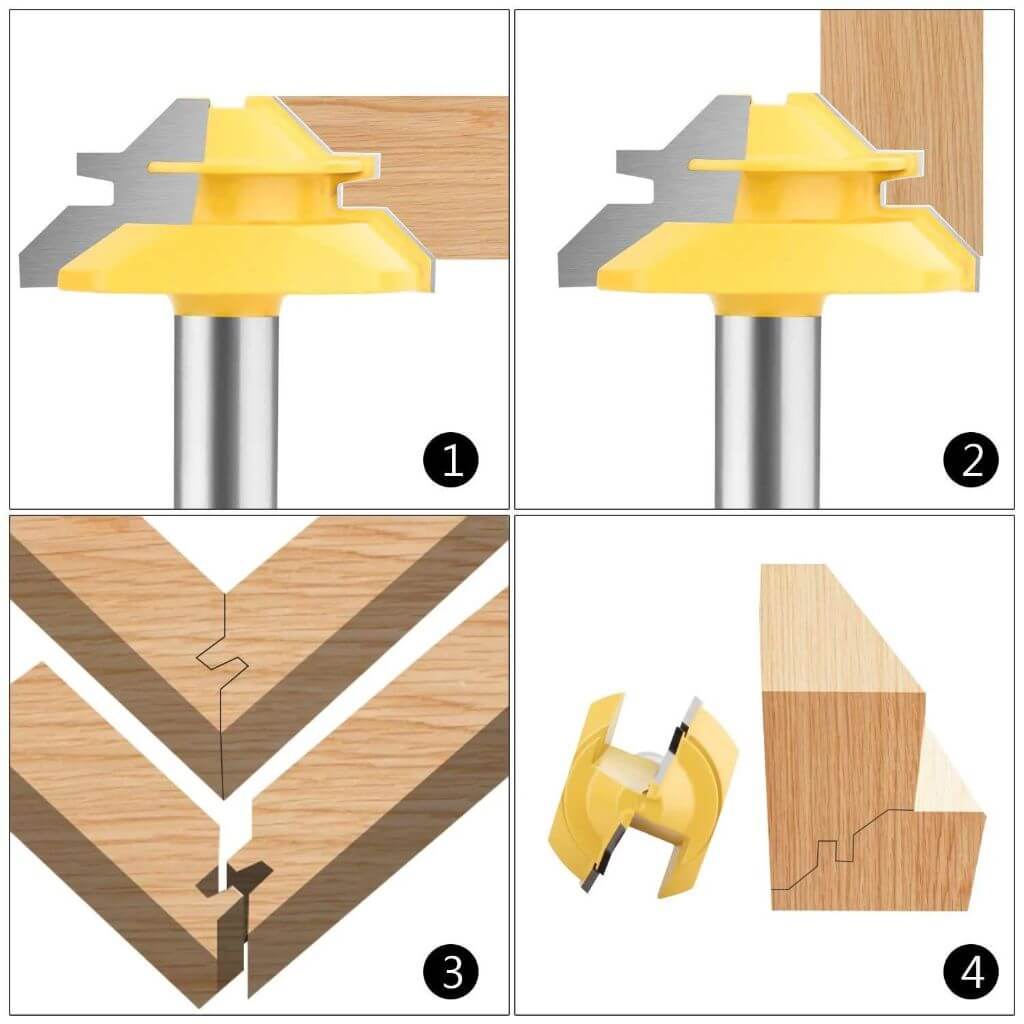 Imsgurus🔥45-degree Lock Miter Router Bit - 1/2" Shank