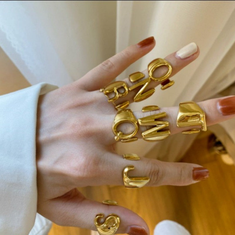 English alphabet ring (26 letters)