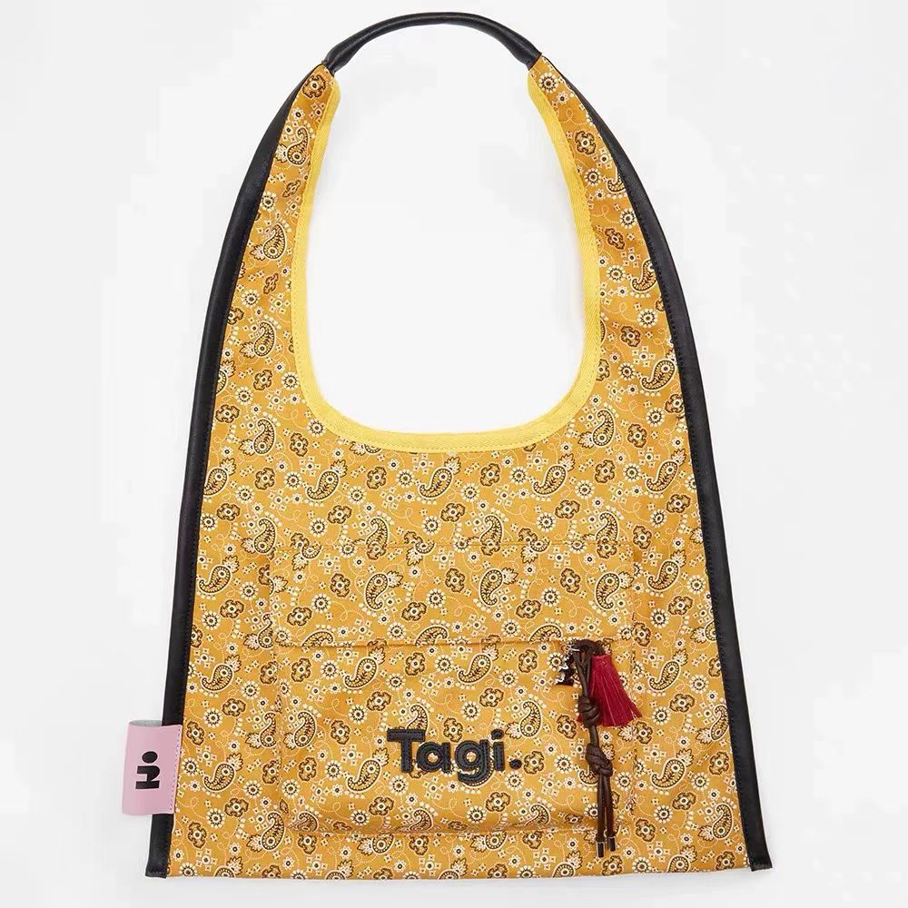 Vintage Patchwork Canvas Tote Bag with Paisley & Plaid Design