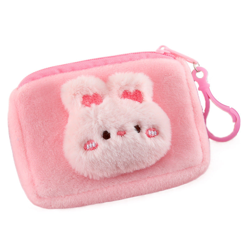 Cute cartoon plush coin purse