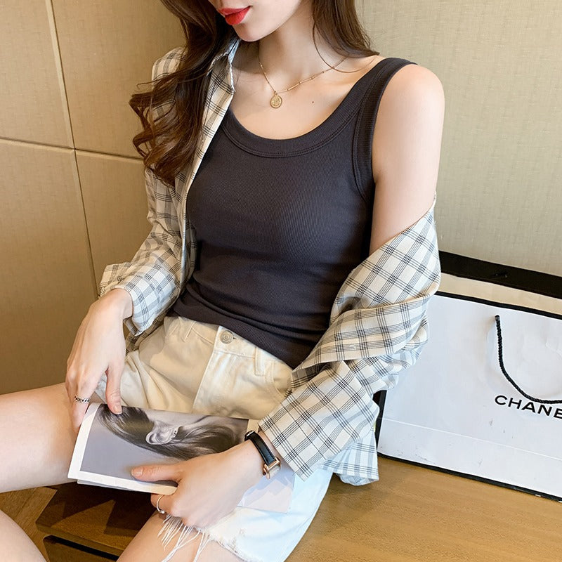 Multifunctional Anti-Exposure Sleeveless Thin Layering Camisole