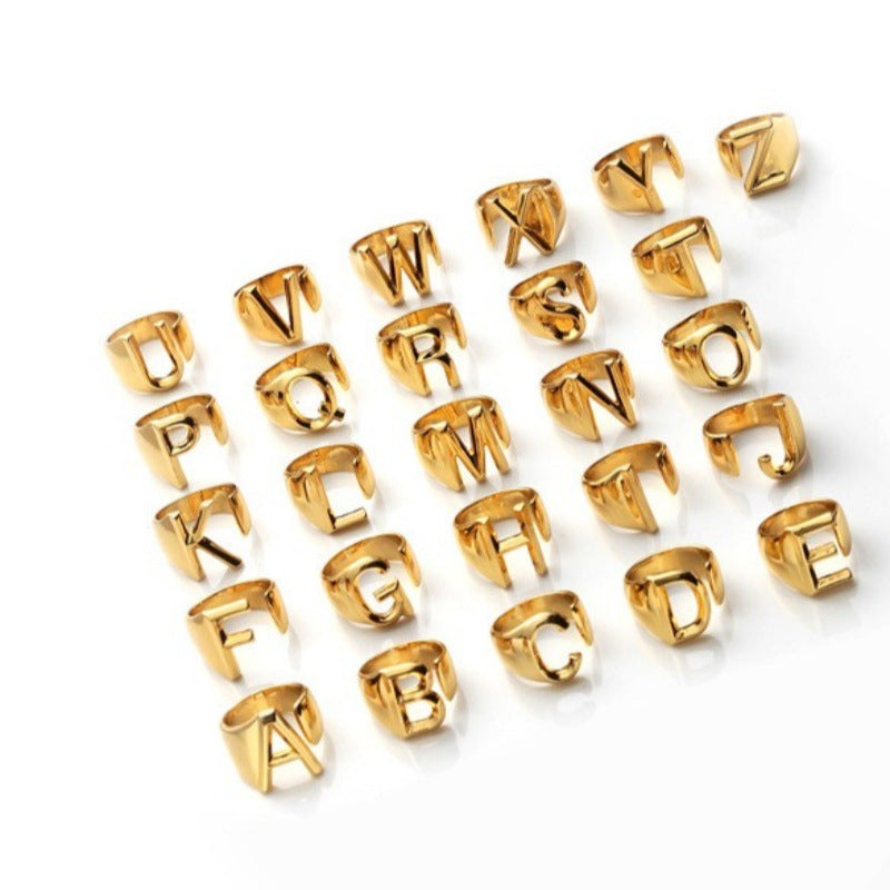 English alphabet ring (26 letters)