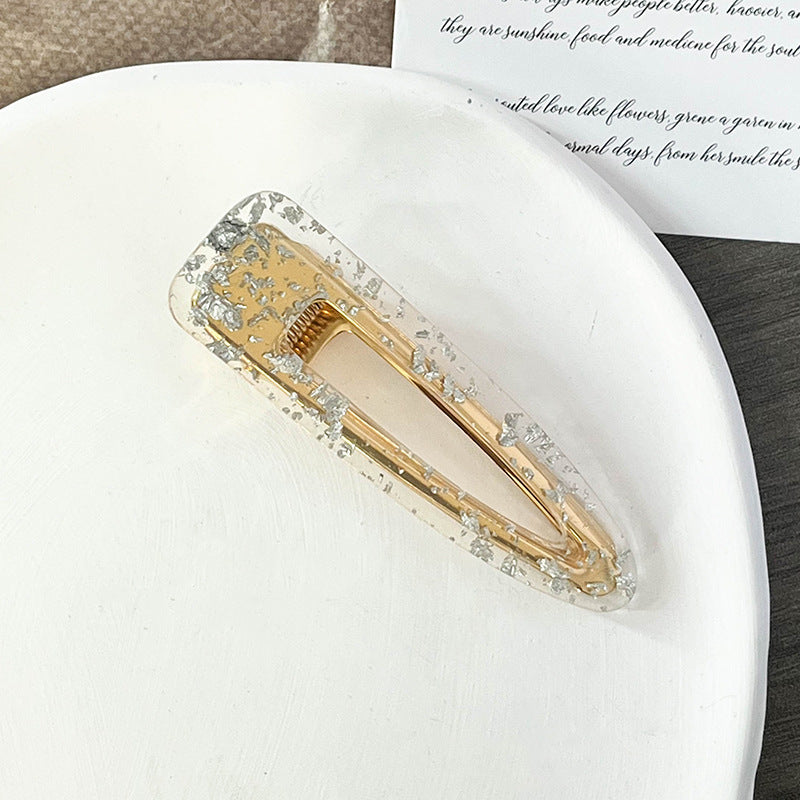 Acetate Hairpin with Gold Filigree—Radiating an Elegant, High-End Aura
