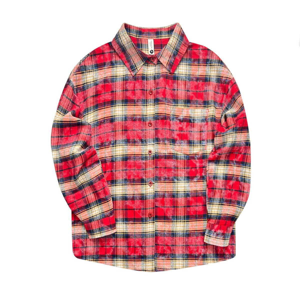 Women's Printed Plaid Shirt