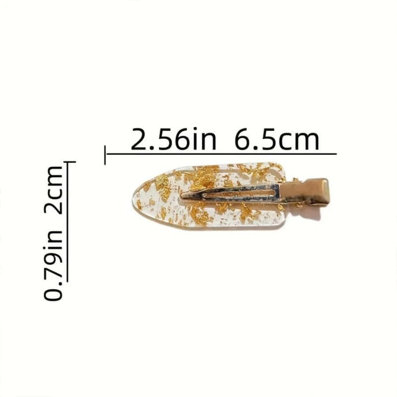 Acetate Hairpin with Gold Filigree—Radiating an Elegant, High-End Aura