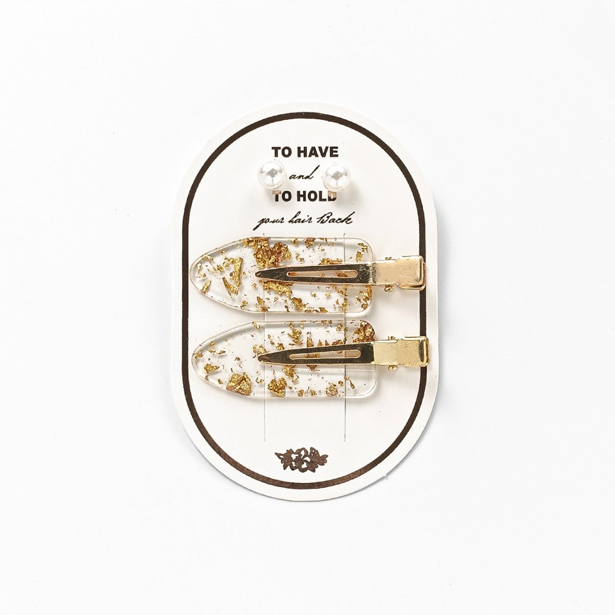 Acetate Hairpin with Gold Filigree—Radiating an Elegant, High-End Aura