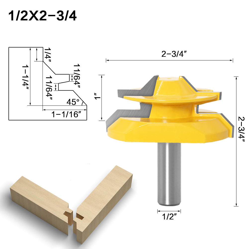 Imsgurus🔥45-degree Lock Miter Router Bit - 1/2" Shank