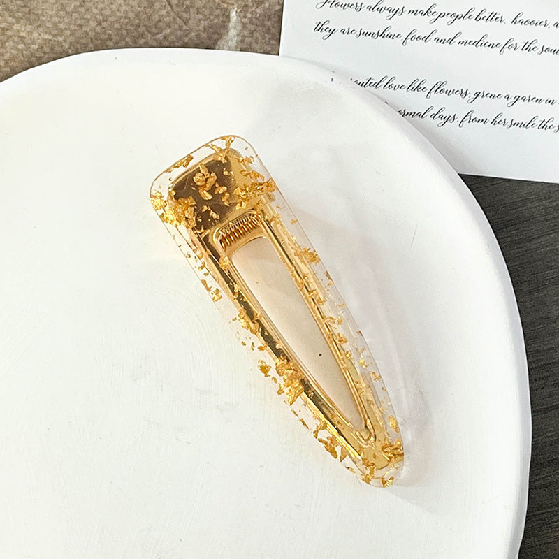 Acetate Hairpin with Gold Filigree—Radiating an Elegant, High-End Aura