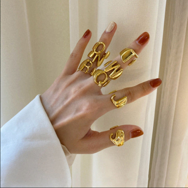 English alphabet ring (26 letters)