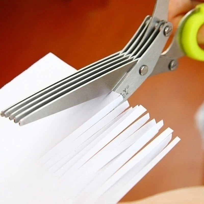 🔥🔥 Hot Selling 5 Blade Kitchen Salad Scissors