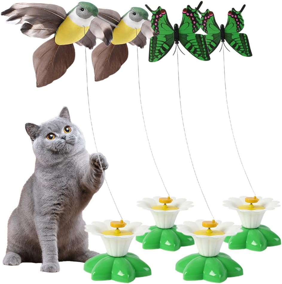 🦅9.99 USD🦅 -360 degree rotating electric flying bird cat toy😽