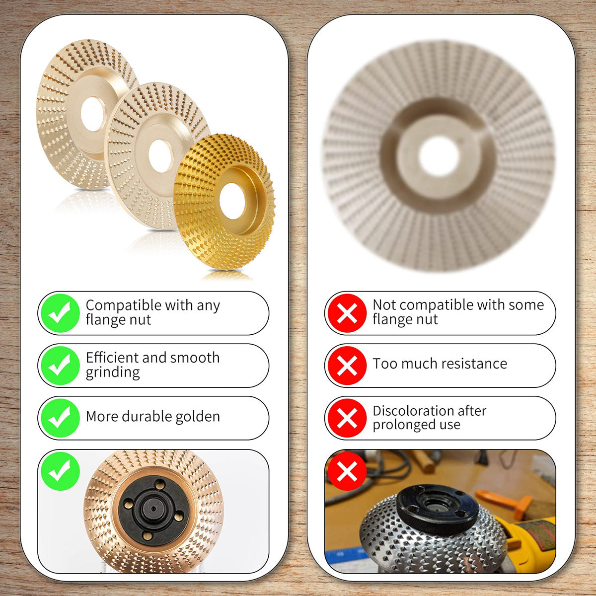 Imsgurus🔥products Flat wood grinding wheel