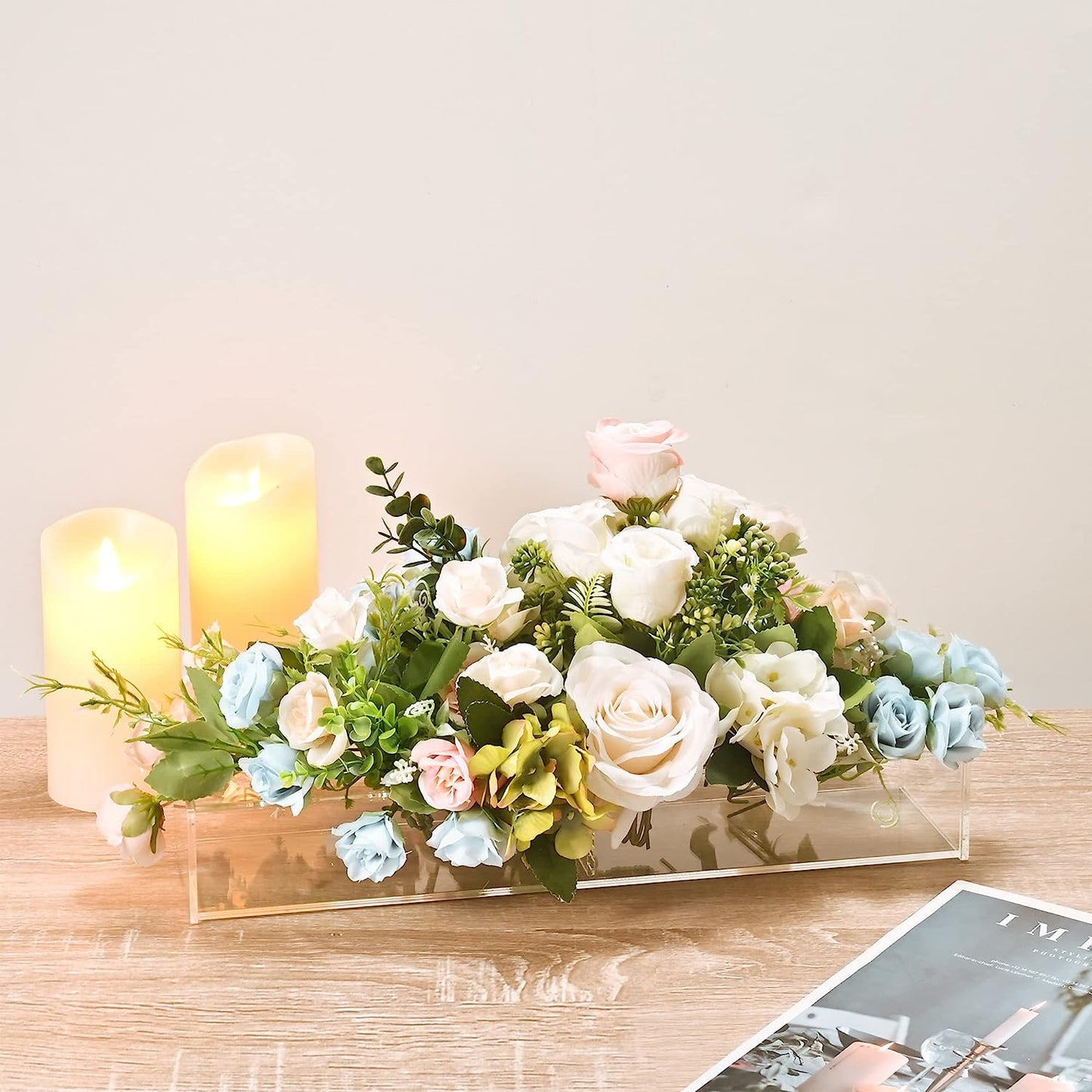 Imsgurus🔥Rectangular Acrylic Flower Box/Flower Vase