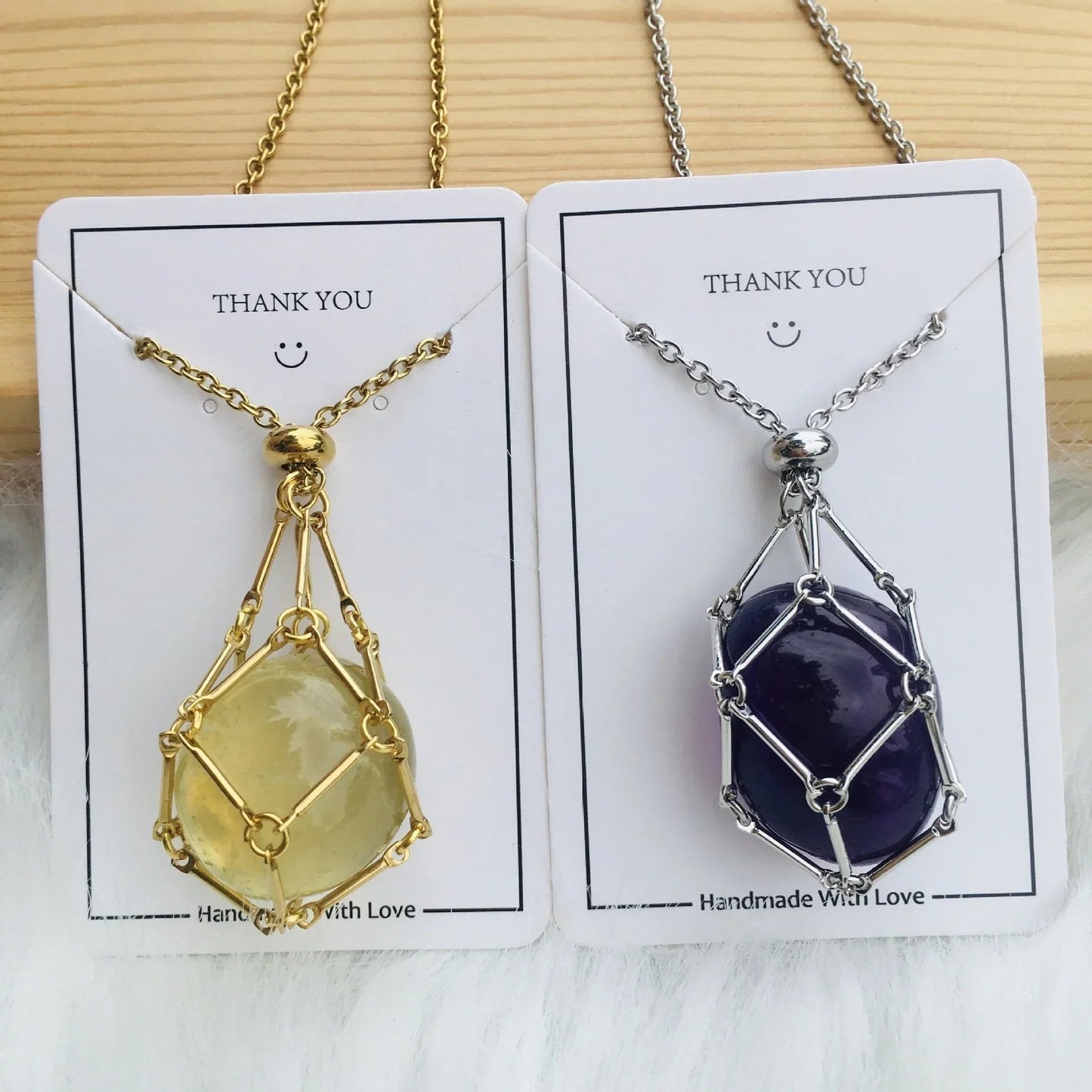 Imsgurus💓Crystal Stone Holder Necklace