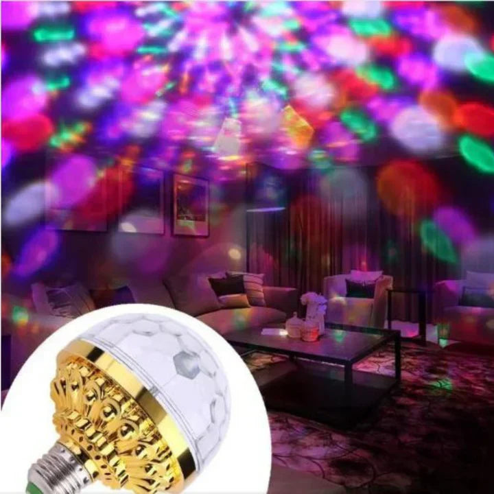 🌈colorful rotating crystal magic ball light bulbs