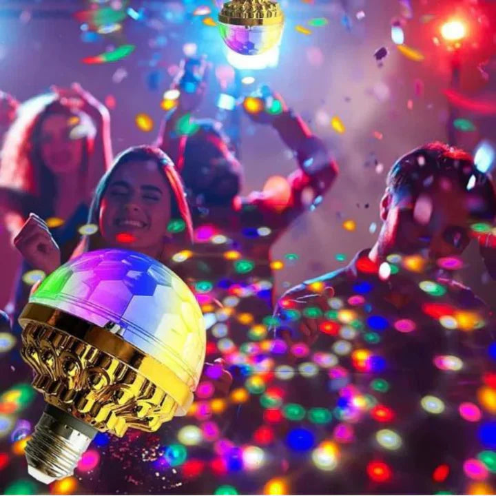 🌈colorful rotating crystal magic ball light bulbs