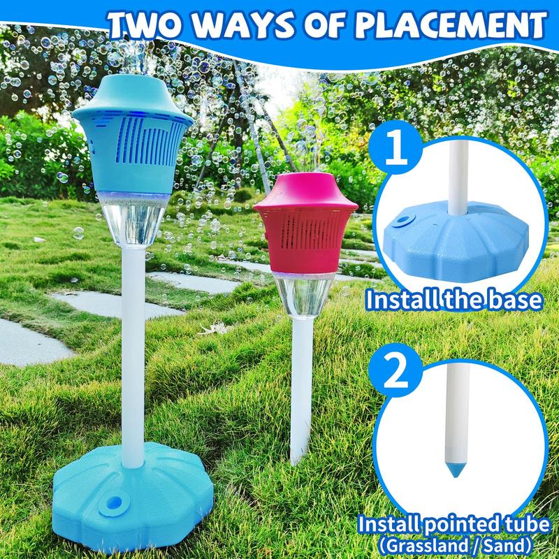 outdoor adjustable height vertical bubble machines