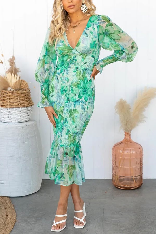 Imsgurus💓Elegant Floral Dress