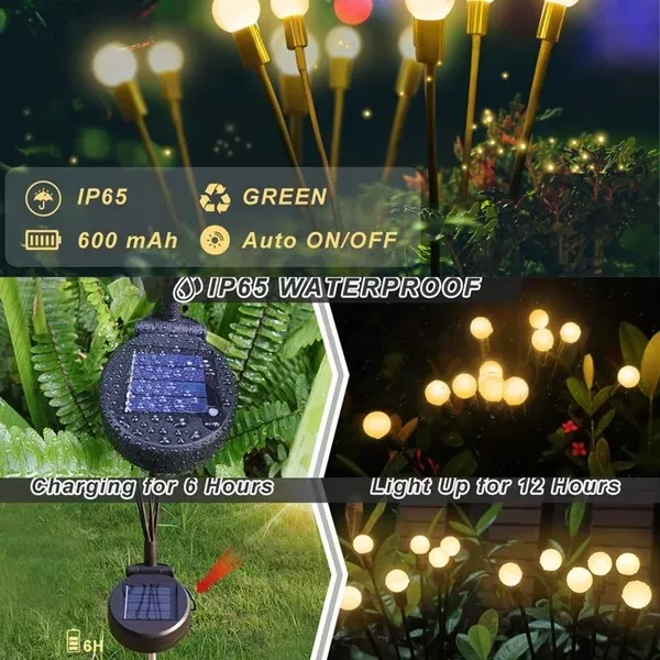 Imsgurus🔥Solar Powered Firefly Garden Light