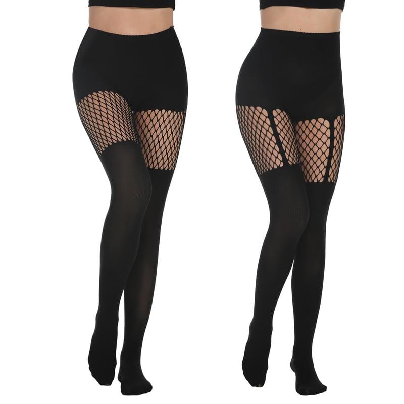 Women's Sexy Fishnet Mock Thigh High Stockings
