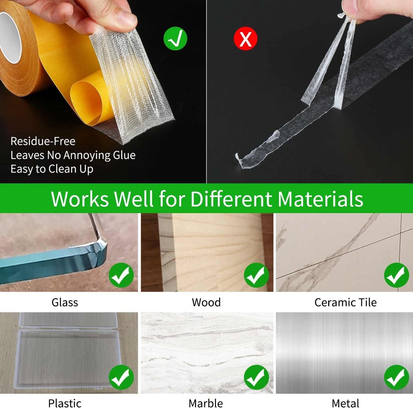 Highly Recommended 👍strong adhesive double sided mesh tape