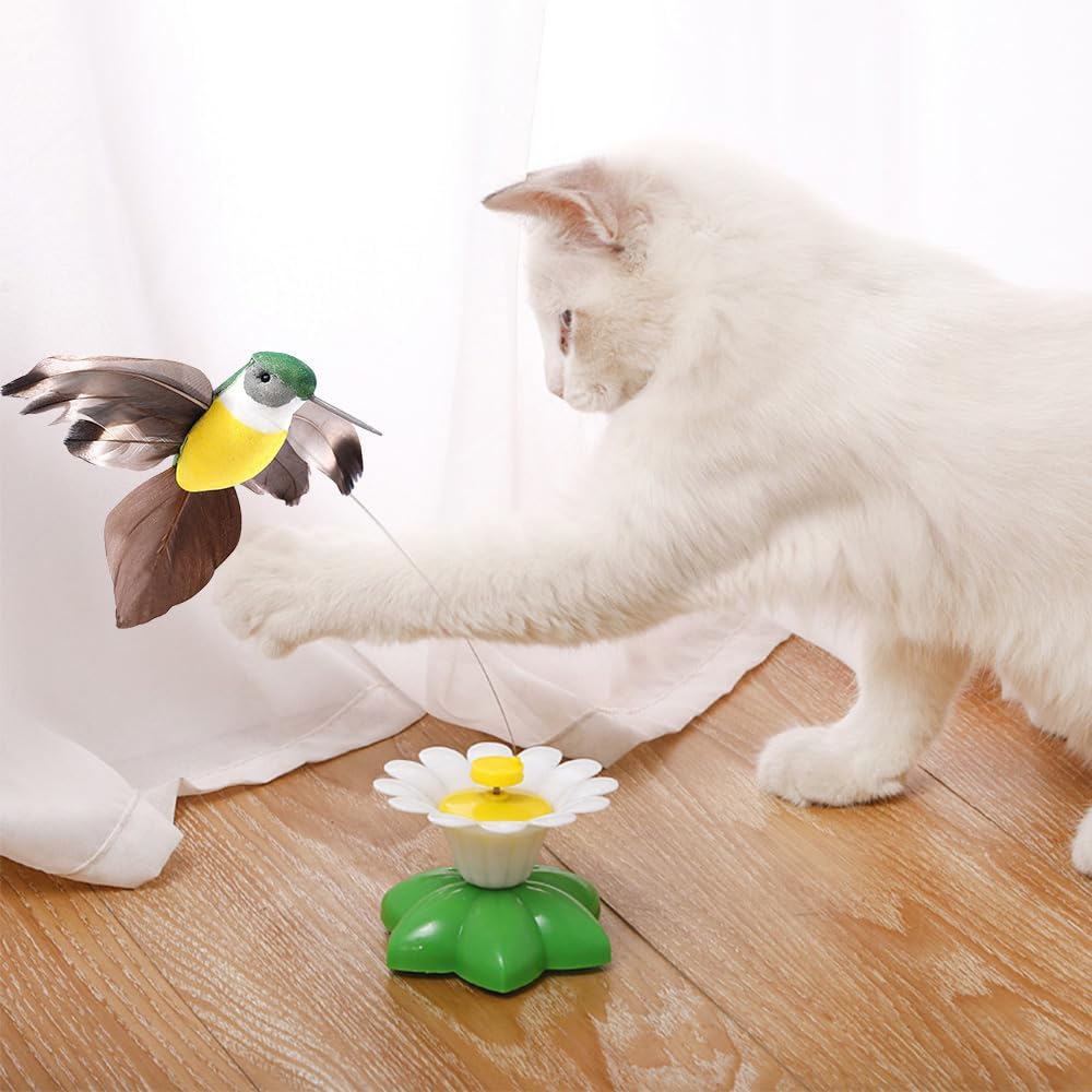 🦅9.99 USD🦅 -360 degree rotating electric flying bird cat toy😽