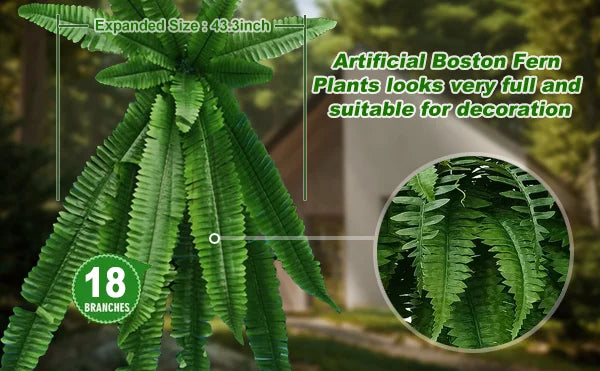 Imsgurus🔥UV Resistant Lifelike Artificial Boston Fern
