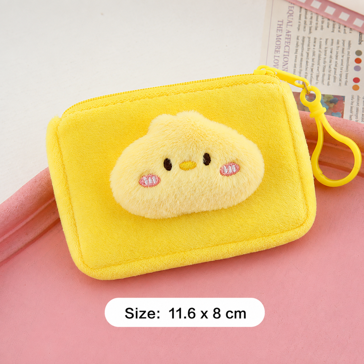 Cute cartoon plush coin purse