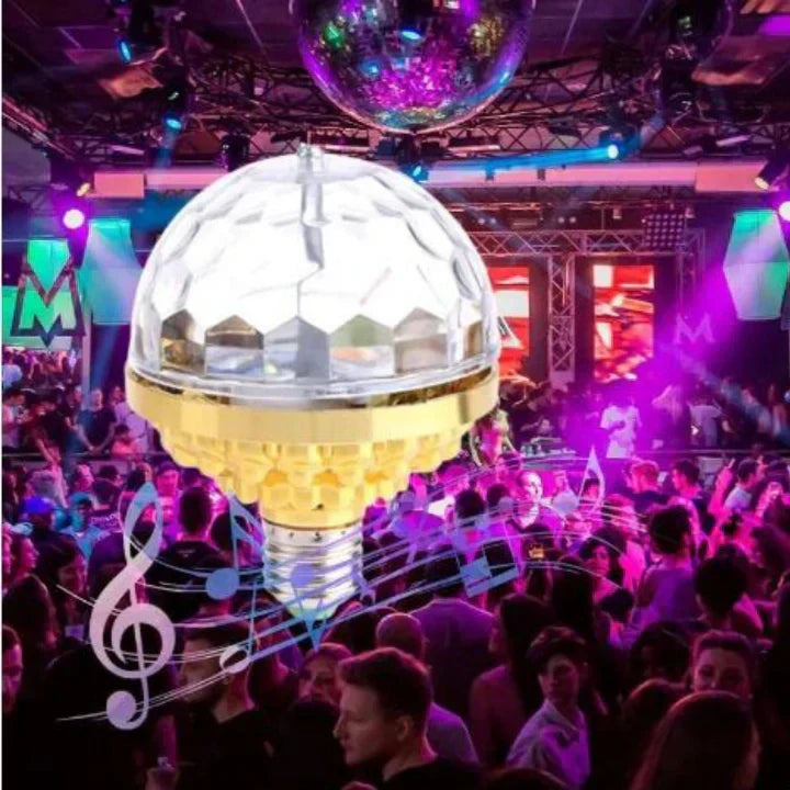 🌈colorful rotating crystal magic ball light bulbs