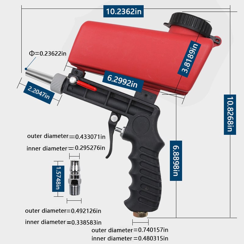 Imsgurus🔥Portable Pneumatic Sandblasting Gun