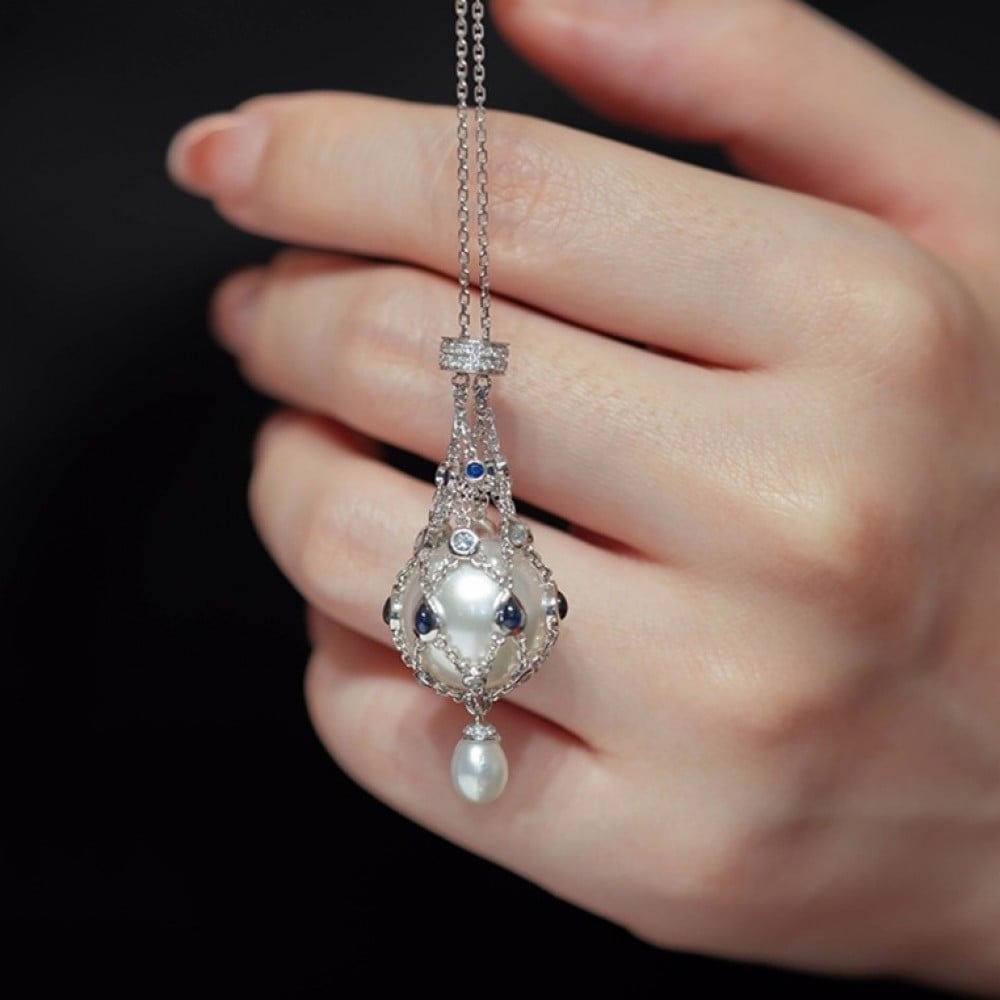 Imsgurus💓Pearl & Gemstone Lavalier Pendant