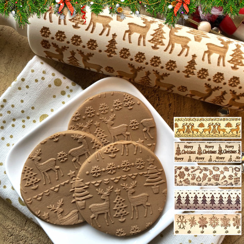 Imsgurus🔥Christmas Wooden Rolling Pins