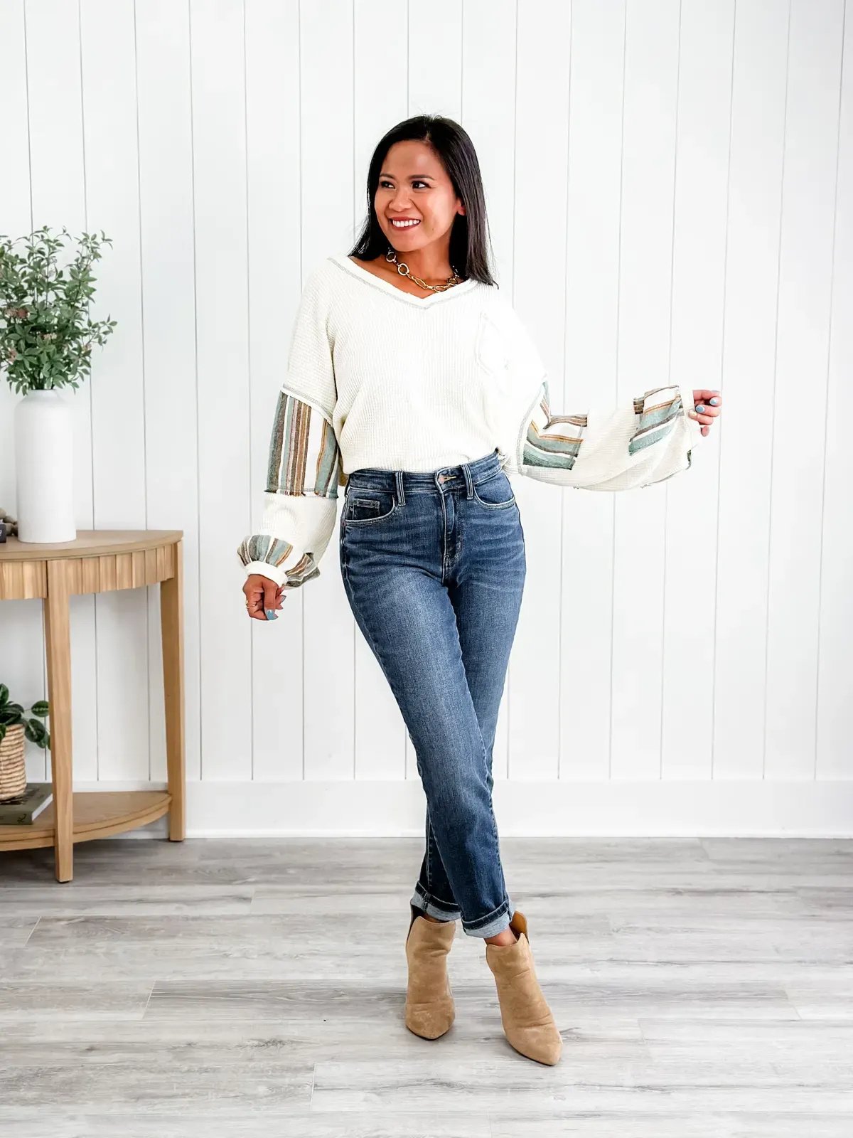 Imsgurus💓Tummy Control Bootcut Jeans